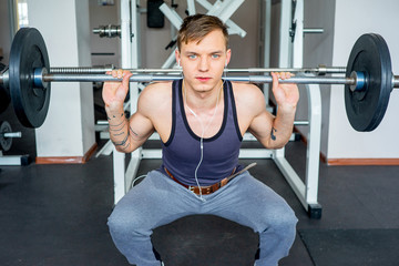 Wall Mural - Man at a gym