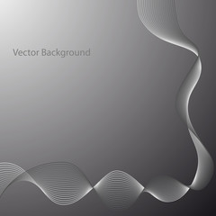 Wall Mural - abstract gray wave. vector abstract background of wave. black and white halftone vector illustration