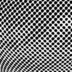 Fototapete - Vector abstract dotted background. Black and white halftone effect vector illustration.