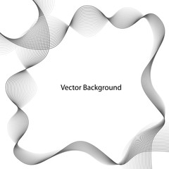 Wall Mural - abstract gray wave. vector abstract background of wave. black and white halftone vector illustration