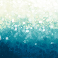 Christmas winter abstract background with bokeh lights 