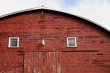 Close Up Photo Of Old Red Wooden Barn In The Country