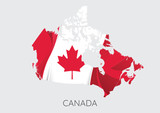Fototapeta  - Map of Canada