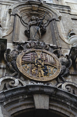 Religious Statues on a Church Wall