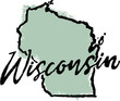 Hand Drawn Wisconsin State Design