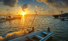 Holbox Island Port Sunset In Quintana Roo