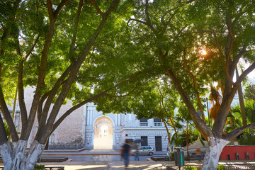 Sticker - Merida city park of Yucatan Mexico