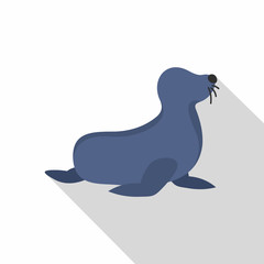  Seal icon, flat style