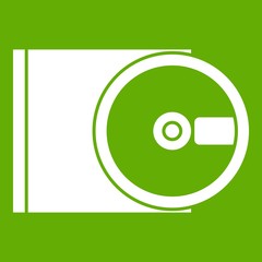 Poster - DVD drive open icon green