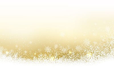 Poster - Christmas abstract vector wallpaper with snowfall, glitter, snowflakes and stripe for your content.