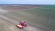 Corn harvest shoot from drone