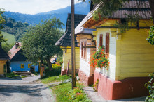 Typical Traditional Wooden Houses In Village Of Vlkolinec - The UNESCO World Heritage Site, Slovakia