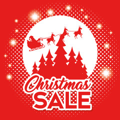 Canvas Print - christmas sale banner background