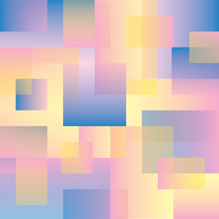 Poster - Bright background with squares