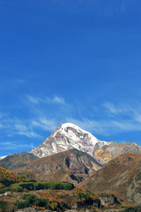 Wall Mural - Scenic view of Kazbegi mountains, Georgia