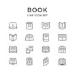 © motorama - Set line icons of book