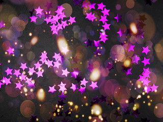 Wall Mural - Festive Christmas background. Elegant abstract background with stars and fireworks