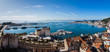 Panoramic views facing South of Split