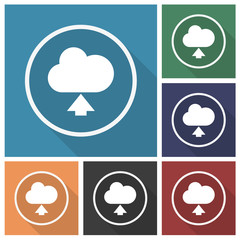 Sticker - Button - Set - Schatten - Wolke hochladen