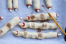 Halloween Witches' Finger Cookies