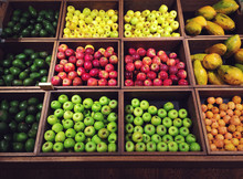 Fruit Grid In Supermarket