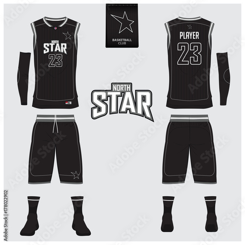 Download Basketball uniform or jersey, shorts, socks template for ...