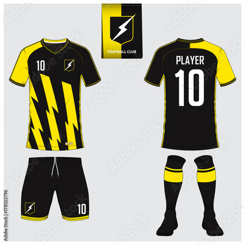 Download Soccer jersey or football kit, short, sock template for ...
