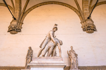 Sculpture at Piazza della Signoria in Florence