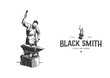 Black Smith Hand Drawn Style