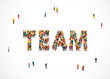 © chekart - Group of people standing in the word Team