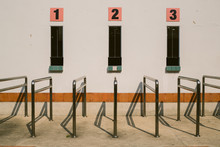 Ticket Sales Counter On A Small Stadium