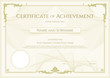 © beinluck - Luxury certificate template with elegant border frame, Diploma design for graduation or completion