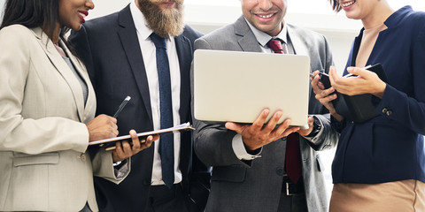 Canvas Print - Business Team Working Research Planning Concept