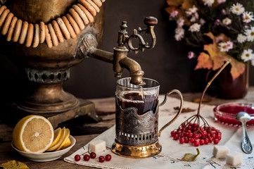 Wall Mural - Tea from Samovar