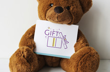 Bear Doll With A Gift Card