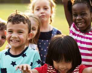 Kids having a fun time together