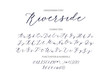 Riverside - handwritten Script font.