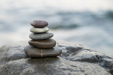 Zen Stones. Peace Buddhism Meditation Symbol
