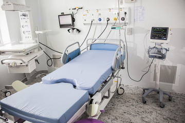 gynecological chair in a medical ward of the hospital