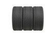 © PixlMakr - Three tyres on white background