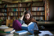 © Lumina/Stocksy - Woman Reading at the Library