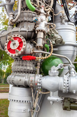Wall Mural - detail of space rocket engine nk-33 by the corporation 