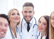 © ASDF - closeup.Portrait of a doctor and medical team