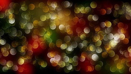 Wall Mural - Gold mix red abstract bokeh background with defocused lights. 4k