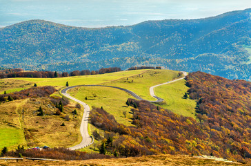 Poster - The Col du Grand Ballon, a mountain pass in the Vosges Mountains - Alsace, France