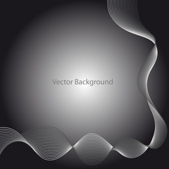 Wall Mural - abstract gray wave. vector abstract background of wave. black and white halftone vector illustration