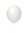Single huge white balloon object for birthday isolated 