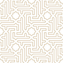 Arabic Geometric Seamless Ornament Pattern