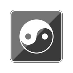 Canvas Print - Yin-yang - Reflektierender App Button