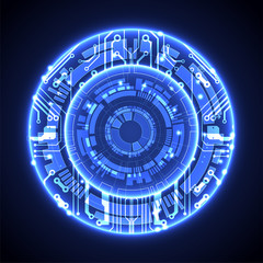 Vector illustration, Hi-tech digital technology and engineering theme